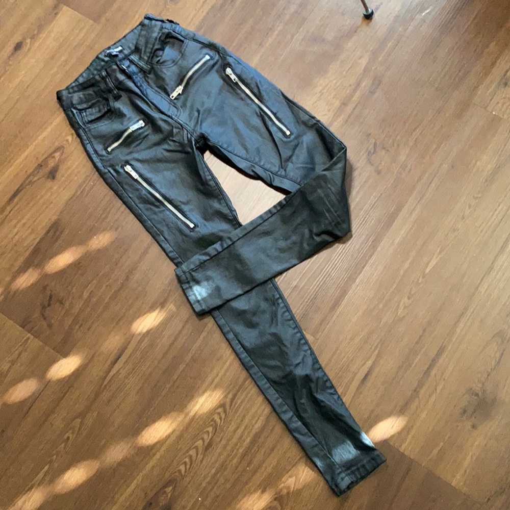 Leather Skinny Jeans